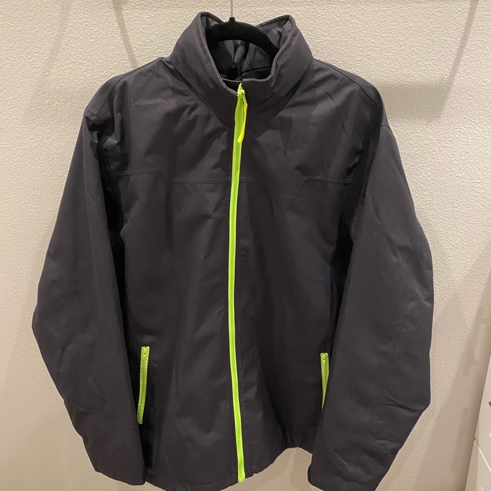 Hooded mens Windproof Water resistant Jacket windbreaker